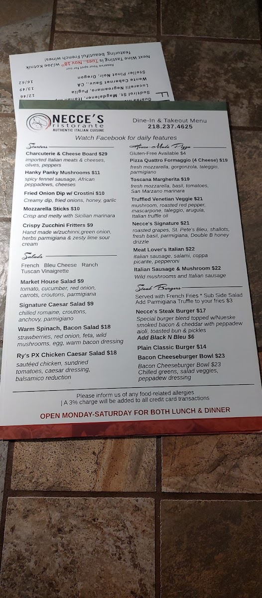 Menu Necces Italiano Restaurante-3