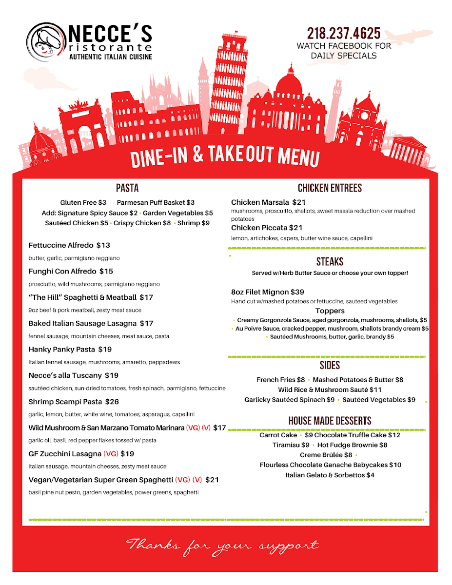 Menu Necces Italiano Restaurante-9